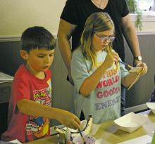Live Oak Baptist Church hosted Vacation Bible School earlier in the month. Boomerange was the theme of the three-day event. Some of the kids got to make and decorate their own boomeranged as part of the event. Photos/Brian Smith
