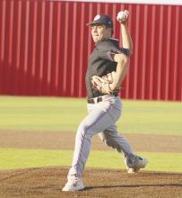 Jackson McComis and the Tigers suffered a 3-2 loss Friday, April 26 to Holliday. Photo/Brian Smith