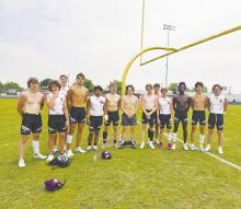 Jacksboro’s 7-on-7 football team traveled Saturday, May 20 to Dublin to take part in a State Qualifier Tournament. The Tigers went 3-1 in the tournament and qualified for the first time ever for the state tournament in College Station later this summer. Courtesy photo