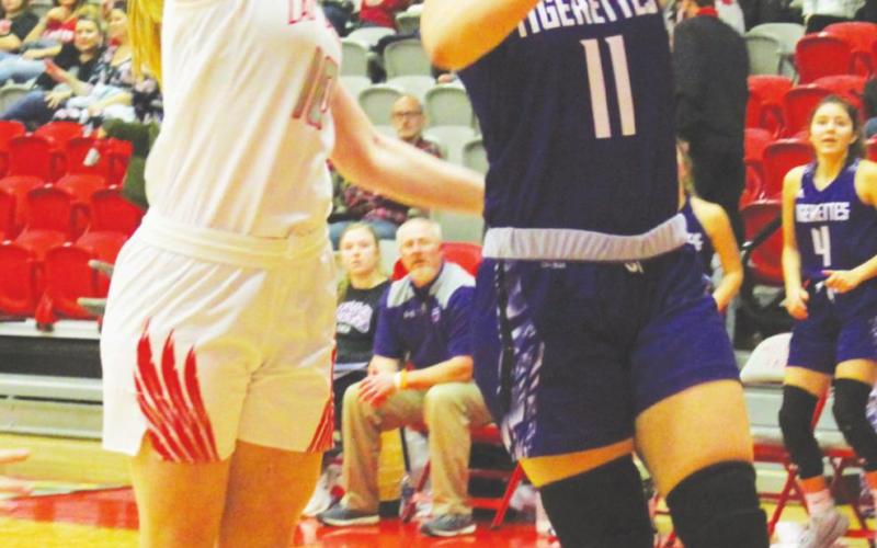 Jacksboro girls get no Holliday on the road