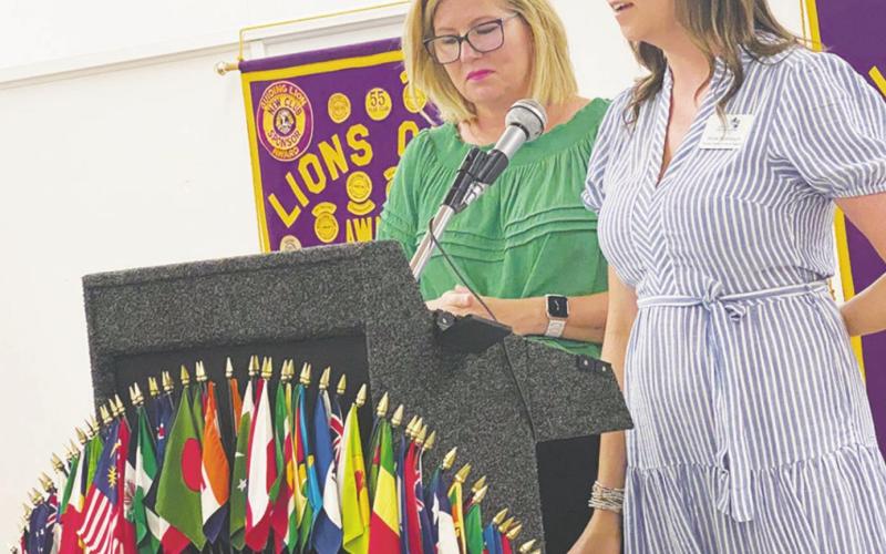 Children’s Advocacy Center reps speak to Lions Club members