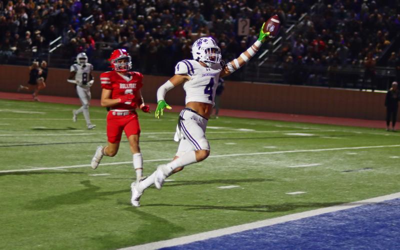 (PHOTO/THOMAS WALLNER) The Jacksboro Tigers clinched the regional semifinal champions title Friday, Nov. 24 with a 49-48 win over the Holliday Eagles in overtime.