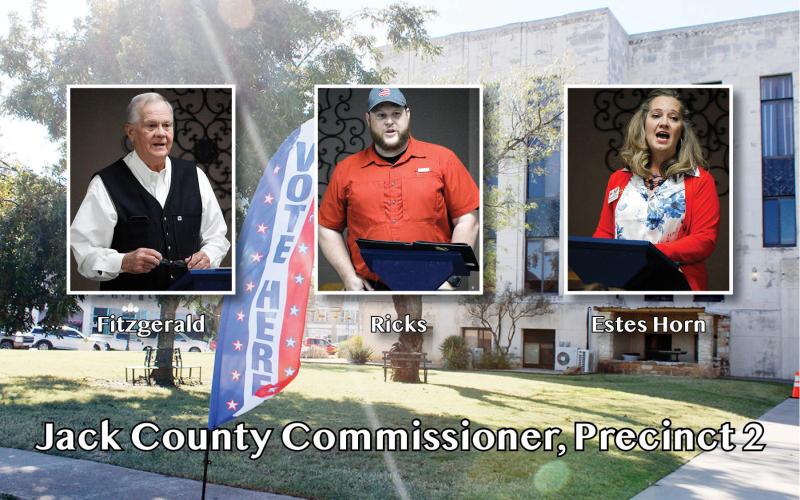 Republican primary candidates for Jack County Commissioner Precinct 2. Image/Jacksboro Herald-Gazette