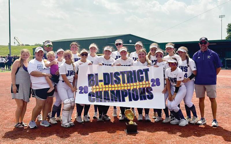 The Jacksboro Tigerettes at bi-distirct. The Tigerettes were pulled from the postseason after a UIL rules violation resulted in the forfeiture of four district games, dropping the team to fifth in district. Though the season came to an abrupt end, head coach John Bennett said nothing could take away from the team’s success. Contributed photo