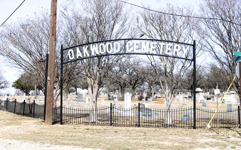 Oakwood Cemetery Association announces a clean-up day ahead of the Easter holiday in March, asking for family and loved ones to remove any misplaced or unsightly flowers or personal items from gravesites by Sunday, March 1. Photo/Ashley Anderson