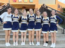 Perrin-Whitt varsity and junior high cheerleaders attend the National Cheerleading Association Cheer Camp at Tarleton State University in Stephenville. Both squads competed well, bringing home several awards. Contributed Photo/Perrin-Whitt CISD