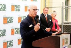 Wichita Falls Area Food Bank CEO David O’Neil speaks during a launch of a fundraising campaign to support the construction of the James N. McCoy Foundation Distribution and Education Center in Wichita Falls. WFAFB serves 12 counties, including Jack County. Contributed Photo/WFAFB