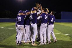 Jacksboro Tigers celebrate their bi-district win in April against Millsap. The Tigers ended their postseason run after dropping two games to Wall in the regional finals. Photo/Ashley Anderson