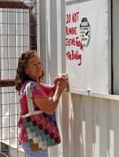 After years of illegal dumping and thefts, relief is in sight for Jack County Clothes Closet as the sheriff’s office vows to take action. Coordinator Eleanor Nelson says in recent years the problem has only gotten worse. Photo/Ashley Anderson