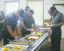Jack County law enforcement and first responders were thanked for their service with a luncheon Friday, Oct. 4. A meal and gift cards were passed out to all that attended. Photo/Brian Smith