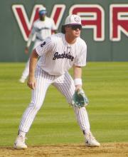 Jacksboro senior Lando Belcher and the Tigers went all the way to the regional final in baseball this year, losing to Brock in a best-ofthree series. Archive photo