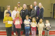 Jacksboro Lions Club members honored students for their citizenship around the school and community with certificates and gift cards late last month.