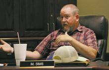 Perrin-Whitt CISD board member Mark Sims discusses details regarding the facility improvement committee and who should serve as members. Photo/Kylie Bailey