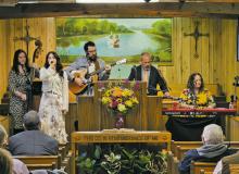 Living Proof Ministries provides a song service at Mountain Home Mission Baptist Church’s celebration of the church’s 136th anniversary Sunday, Jan. 26. Contributed photo
