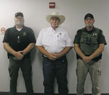 Jack County Sheriff’s Office Administration: Scott Simonton, Chris Reger and Doc Wigington. Staff photo