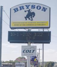 Bryson ISD has switched to a four-day school week and has found many positives so far in the school year, including increased attendance and enrollment. Photo/Brian Smith