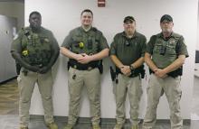 Jack County Sheriff’s Office Deputies: Doc Wigington, Wilson Newman, Cole Peace, and Erick Weeks. Staff photo