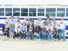 Members of Bryson’s One Act Play “The Book of Dog” get ready to head to the state contest in early May. The squad wound up finishing runner-up in the Class A division after winning their previous competitions. File photo