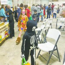 Jack County remained busy over the final three months of 2022. Area churches got together for the annual Fall Fest at the Jack County Fair Barn Oct. 26. Games, candy and the annual cookie walk were all part of the fun. File photo