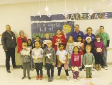 Jacksboro Elementary School students were honored by the Jacksboro Lions Club for citizenship during the third six week grading period. Pre-K Zach Sparks and Samantha Herrera, Kingergarten Grayson Deffebach and Kayla Fernandez, 1st Grade Eli Chapoy and Andrea Salas, 2nd Grade Gage Coker and Emily Nutt, 3rd Grade Rodrigo Hernandez and Vivian Pierce, 4th Grade Iker Banda and Isabella Tolar, 5th Grade Ean Nail and Ruby Banuelos. Photo/Brian Smith
