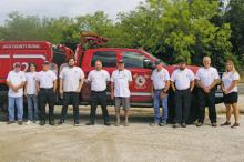 East Jack County Rural Fire Department: Harley Frazier, J.D. Anderson, Chuck Rigdon, Howard Sigler, Luke Wilson, Dane Wilson, Ronin Wilson, Vaughn Williamson, Terry Worthington, Megan Haverkamp. Not pictured Brian Conley, Clyde Watson, Cody Boner, Jerry Robbins, Joshua Shuler, Reece Hutton, and Ty Kennedy. Staff photo