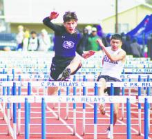 Jacksboro sophomore Eric Pizana finished 13th in the 110 meter hurdles during the PK Relays, held Saturday, March 18 in Graham. Photo/Mike Williams/The Graham Leader