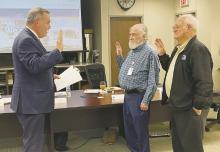 Rod Hammond, during his 2023 swearing in, recently resigned from his position. Photo/Brian Smith