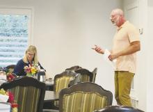 Jack County Republican Party Chair John Berry speaks at a Tuesday, June 20 meeting. Courtesy photo