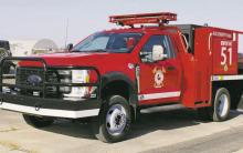 Courtesy of fundraising and an American Rescue Plan Act (ARPA) allocation from the Jack County Commissioners Court, both Newport and Antelope Volunteer Fire Departments received new trucks over the summer. Contributed photo