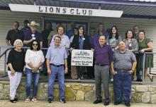 Jacksboro Lions Club was named the Chamber of Commerce Non-Profit of the Month for the month of May. The award was presented during the club’s Wednesday, May 10 meeting. Courtesy photo