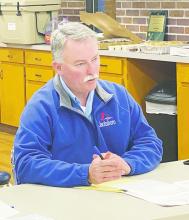 Jacksboro City Manager Mike Smith addresses a question during the council’s Monday, Feb. 26 meeting. Photo/Brian Smith