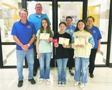Jacksboro Middle School students were honored for good citizenship during the third nine week grading period by the Jacksboro Lions Club recently. Contributed photo