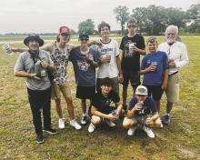 Grace Christian Academy will have a football team for the first time, thanks in part to former Bryson coach Bill Reed, far right. Courtesy photo