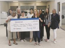 Prosperity Bank made a $3,000 donation to the Jack County Food Pantry earlier this month. Photo/Brian Smith