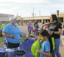 Vendors with different community organizations were at National Night Out passed out information and candy during the event Tuesday, Oct. 3. Photo/Brian Smith
