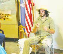 Flintknapping demonstration