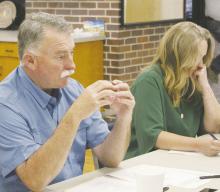 City Manager Mike Smith explains the city’s needs for a certificate of obligation during the Wednesday, May 28 meeting. Photo/Brian Smith