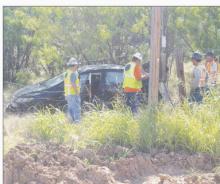 Jorge Huerta, of Haltom City, was injured after an unknown medical issue caused him to lose control and take his vehicle through a fence around 9:30 a.m. Wednesday, July 3 on U.S. Highway 281 near West Antelope Road. Huerta was taken to Faith Community Hospital where he was treated and released. Photo/Brian Smith