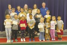 Jacksboro Elementary School and the Jacksboro Lions Club honored the citizenship students for the fifth six week grading period. Pre-K: Addi Hammond and Aaliyah Calvin; Kindergarten: Andres Aldava and Hattie Mae Anderson; 1st Grade: Luke Lewis and Aldonza Serrano; 2nd Grade: Carston Williams and Jaycee Kidd; 3rd Grade: Josue Mena and Karla Salas; 4th Grade: Krishiv Patel and Melanie Rodriguez; 5th Grade: Keller Ward and Ruby Banuelos. Photo/Brian Smith