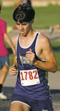 Perrin’s Jack McCormick finished 25th out of 64 runners Friday, Sept. 6 at the Mineral Wells Ram Invitational. Photo/Kylie Bailey