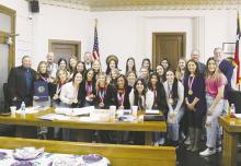 JHS cheerleaders honored by county
