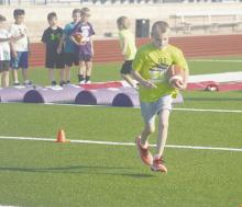 Athletes go camping in Jacksboro