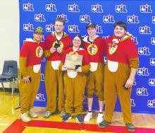 Both the Bryson High School senior robotics (top) and freshmen robotics teams finished third at the RECFVEX UIL Texas State Championship last Monday, Feb. 5. Contributed photos