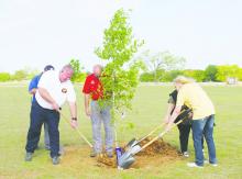 Lindsey State Jail employees honored with tree planting