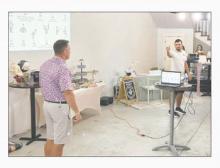 Jacksboro Athletic Booster Club hosted a Huddles and Heels event Wednesday, Aug. 14. Jacksboro football coaches explained the game of football to parents who also had the chance to eat, socialize and do some shopping as well. Courtesy photos