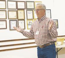 David Wolf speaks Wednesday, Feb. 8 to Jacksboro Lions about the Texas Lions Camp. Photo/Brian Smith