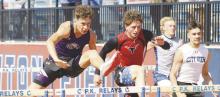 Eric Pizana is advancing to the regional meet after a first place finish in the 110-meter hurdles last week. Photo/Alex Havardansky