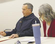 Jacksboro Police Chief Bryan Corb speaks at the city council meeting Monday, Jan. 22 about grants the city is looking into.