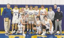 The Bryson Cowboys’ basketball team won the Thackerville Red River Classic last weekend. The squad swept three games to win the title. The Cowgirls were consolation champions as well. Contributed photo