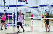 A number of women helped benefit the Perrin volleyball team by taking part in their fundraiser tournament Sunday, June 29. Funds from the tournament will go toward season expenses. Photo/Brian Smith